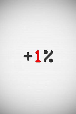 +1%