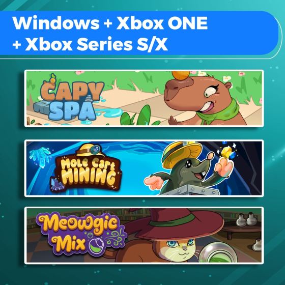 Capy Spa + Mole Cart Mining + Meowgic Mix (Bundle)
