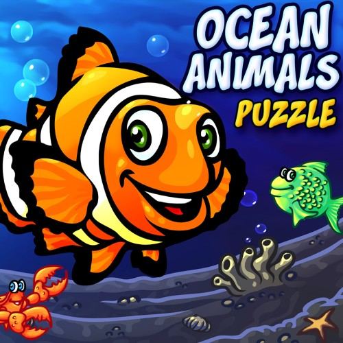 Ocean Animals Puzzle - juego de aprendizaje de rompecabezas de animales del océano preescolar para niños y niños pequeños