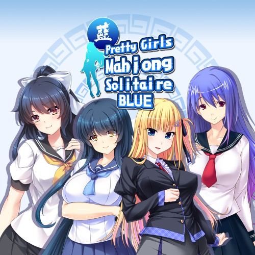 Pretty Girls Mahjong Solitaire - Blue