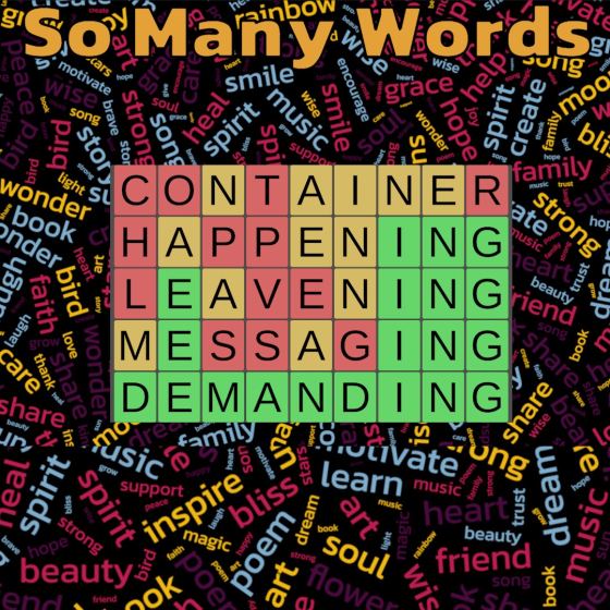 So Many Words